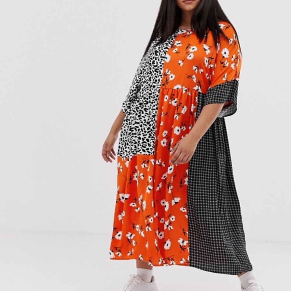 Pattern block ASOS/COLLUSION maxi